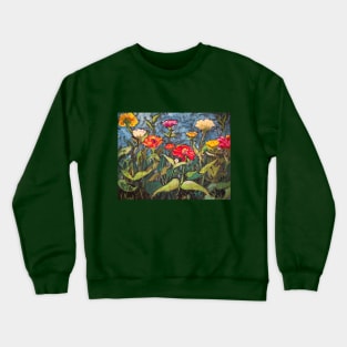 Zinnia Garden Crewneck Sweatshirt